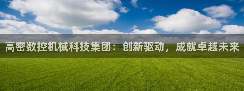 天辰娱乐60447：高密数控机械科技集团：创新驱动，成就卓越未来