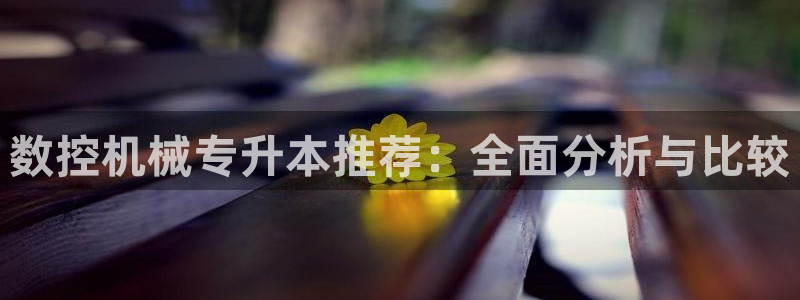 天辰彩票娱乐:数控机械专升本推荐:全面分析与比较