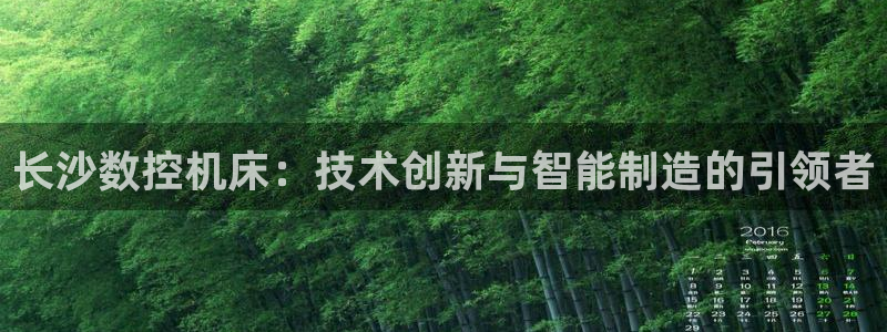 天辰娱乐线路:长沙数控机床:技术创新与智能制造的引领者