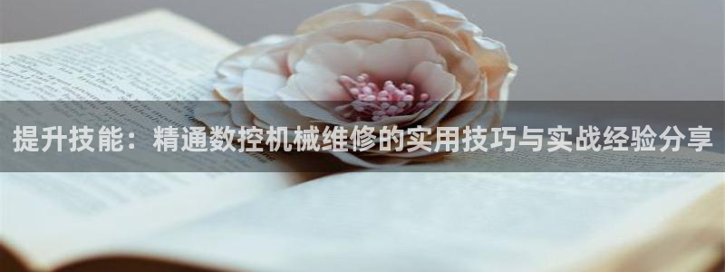 南充天辰娱乐：提升技能：精通数控机械维修的实用技巧与实战经验分享